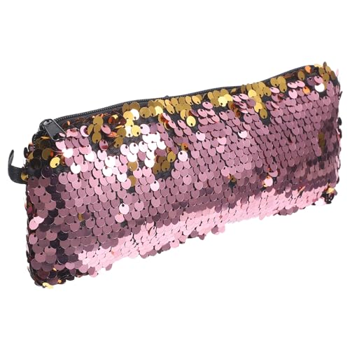 minkissy Sequin Makeup Bag Travel Makeup Bag for Women Travel Cosmetic Pouch Glitter Organizer Women Girls Portable Sequin...