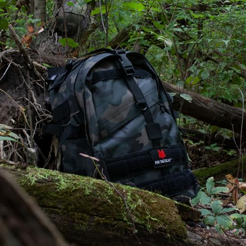 FOX OUTDOOR PRODUCTS Large Transport Pack | 37L Tactical Backpack with Compression Straps, Hydration Pocket & Modular Webbing