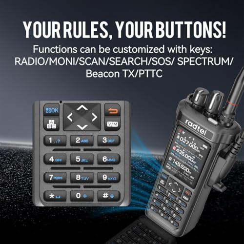 Radtel RT-950 Pro Ham Radio 10W Walkie Talkie Long Range Handheld Two Way Radio, GPS/APRS, Wireless Bluetooth Programming,...