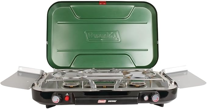Coleman Classic 3-Burner Propane Camping Stove with InstaStart Ignition, Portable Cooktop with 3 Adjustable Burners & 28,0...