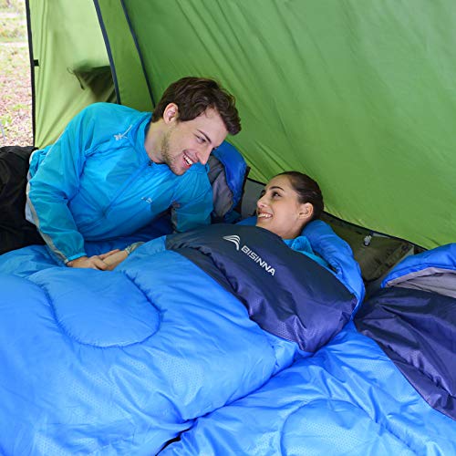BISINNA Sleeping Bag with Pillow - 4 Season Backpacking Sleeping Bag Lightweight Waterproof Warm and Washable for Adults, ...