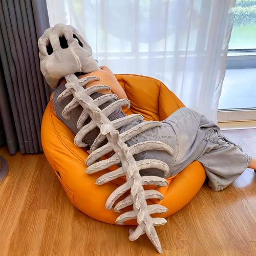 Dinosaur Skeleton Costume SetSpinosaurus-Style Dino Outfit – 3D Skull Headpiece & Spine for Dress-Up, Parties & Photos
