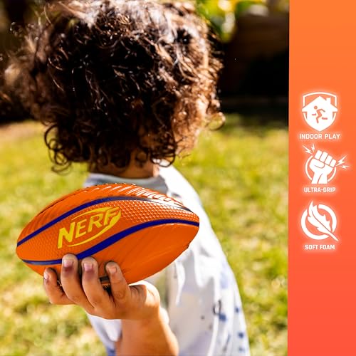 Nerf Mini Foam Sports Ball Set - Foam Football, Soccer Ball + Basketball Set Soft Foam Sports Set for Kids
