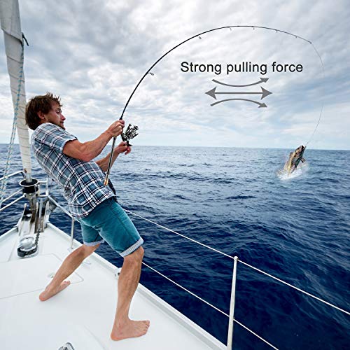 ShinePick Fishing Rod Kit, Telescopic Fishing Pole and Reel Combo Full Kit with Line Lures Hooks Carrier Bag for Travel Sa...