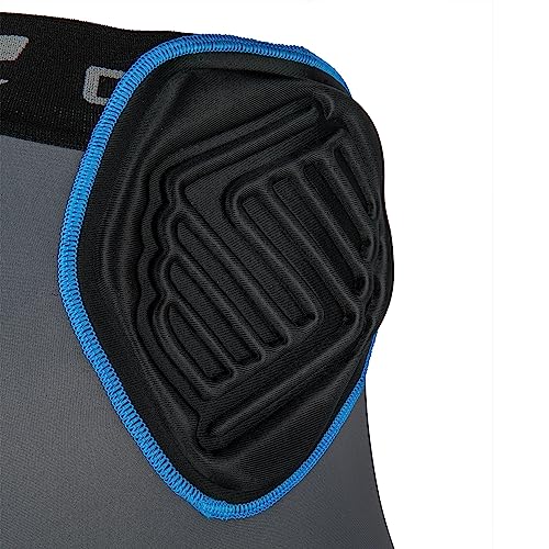 CHAMPRO mens 5-Pad Football Bull Rush 5 Pad Girdle, Black, Medium US