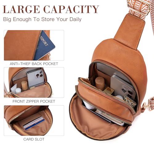 Viverte Crossbody Bags for Women Initial Sling Bag Cross Body Fanny Packs Personalized Gifts for Mom Women Wife
