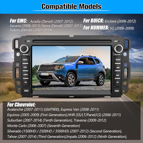 AWESAFE Car Stereo for Chevrolet Chevy Silverado/GMC Sierra Yukon Tahoe/Buick, Touch Screen Radio Wireless Carplay Android...