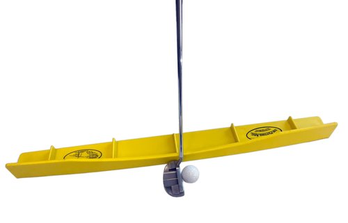 The Putting Arc - MS3 Model - Golf Training Aid Used to Perfect Your Putting and Reduce Your Score! - Practice and Master Your Putting Fundamentals! - Golden Yellow