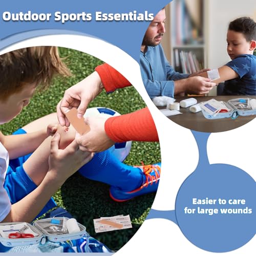 RAINLOS Small-First-Aid-Kit-for-Home-Car-Travel-Camping-Hiking-Kids, Mini Cute Portable Medical Emergency Kits Fits into a...