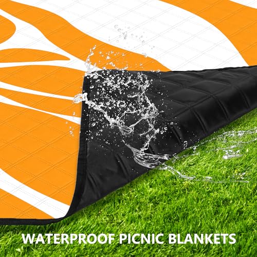 Picnic Blankets Waterproof Sandproof,79''*79'' Large Washable Soft and Comfortable Outdoor Beach Blanket, Foldable Portabl...