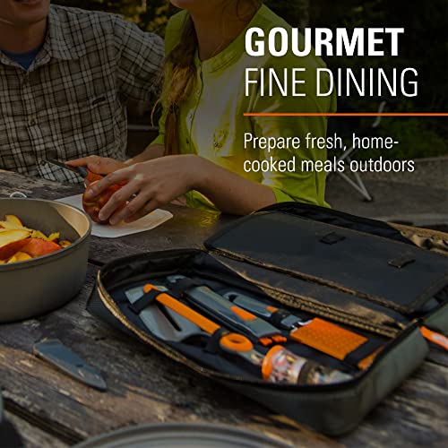 GSI Outdoors Destination Kitchen Set 24?Piece, Full Camp Kitchen Kit, Cutlery for Persons, Pivot Tools, Spice Shakers & Carry Travel Case