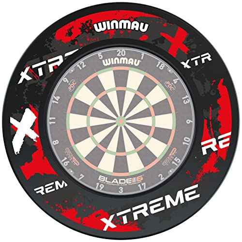 WINMAU Lifestyle Design Dart Board Surround Ring - Available in Varying Designs - Durable Backboard Wall Protector for Dartboards - Professional Darts Accessories