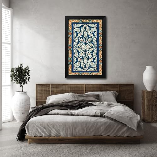 ArtDirect Non-Embellish Persiann Ornament III Custom Framed Art Print Giclee Print or Canvas Options with Various Sizes and Customization by Vision Studio