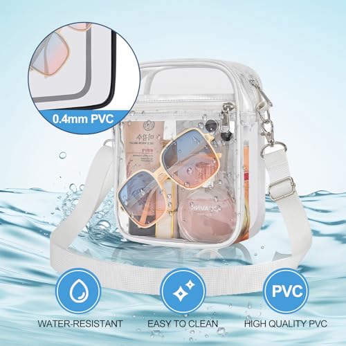 Clear Bag for Stadium Events Small Mini Clear Purse Bag for Stadium Concerts Sports Events Festivals
