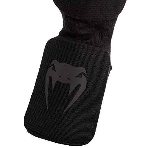 Venum Kontact Shinguards - Black/Black, One Size
