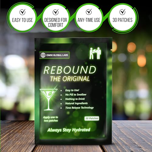 REBOUND Classic Patch - Extended Steady Release - 30 Patches - Natural Blend for a Balanced Nightlife