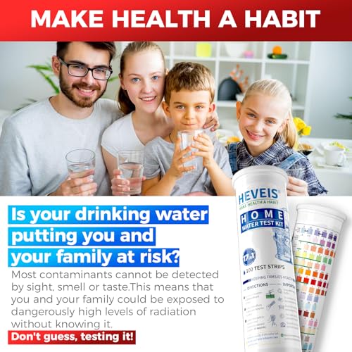 21-in-1 Home Drinking Water Testing Kit - 120 Strips + 4 Bacteria Tests - Tap and Well Water Test Kit, Easy to Test and Re...
