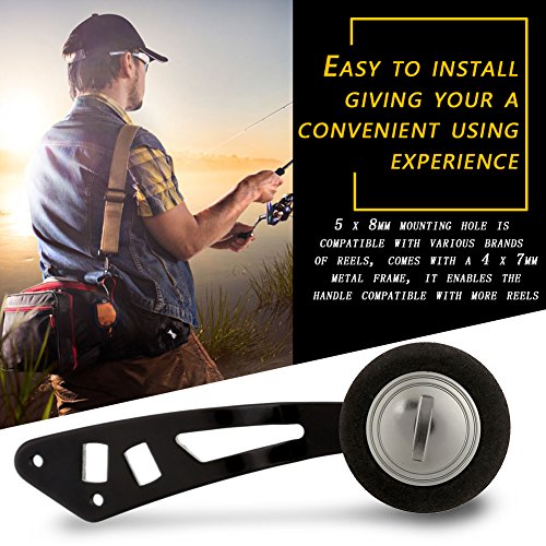 Keenso Metal Fishing Reel Handle Knob Fishing Reel Handle for Low Fishing Reels