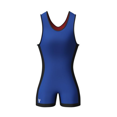 Great Call Athletics | Womens Reversible Wrestling Singlet | International Red Blue Freestyle Greco Roman Uniform Girls (Womens Medium)