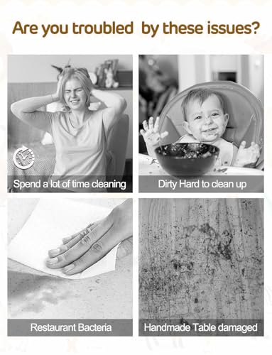 KAshack 45 Pack Sticky Disposable Placemats for Baby & Toddlers,Cute Number Fruit Toddler Placemat 12"x18" Kids Table Mat ...
