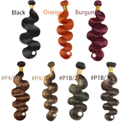 Highlight Human Hair Bundles 24 26 28 Inch Straight Bundles Brazilian Virgin Hair Quick Weave Double Weft Bundles Deal P4/30