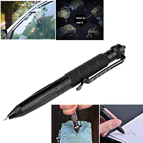 KEPEAK Military Tactical Pen, Professional Self Defense Pen, Emergency Glass Breaker Pen - Tungsten Steel, Writing EDC Sur...