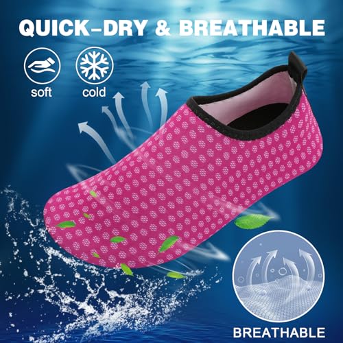 Barefoot Water Shoes for Women Men Non-Slip Yoga Socks Travel Slippers Summer House Shoes for Indoor Outdoor Beach Swim Surf