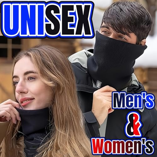 Warm Scarf Neck Gaiter Thick Velvet For Men Women Neck Warmer Windproof Ski Mask Face Scarf for Cold Weather Outdoor Sports
