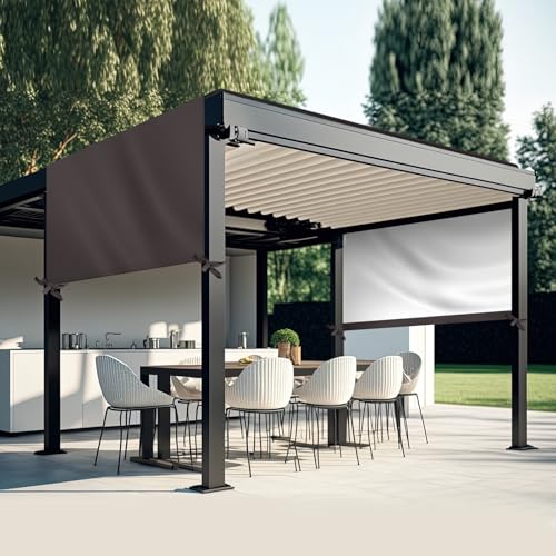 Wowangce Universal Pergola Replacement Canopy Outdoor Canopy Shade Cover Waterproof Shade Top Cover for Outdoor Patio Porc...