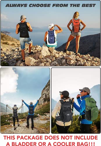 Lemuvlt Hiking Daypack Waterproof Biking Backpack 15L Lightweight Durable Backpack for Ski Snowboarding Running MTB Cycling