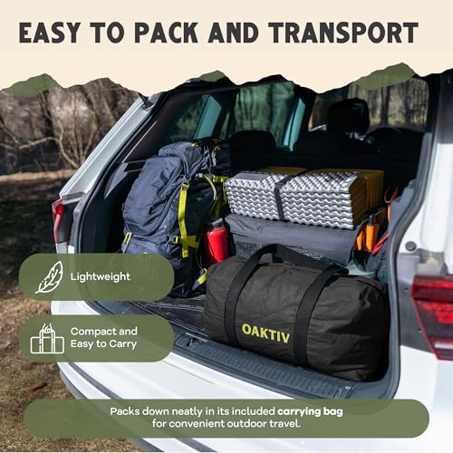 CloudCamp Inflatable Tents for Camping- 6 People Waterproof Oxford Fabric(210D), Quick Setup Air Tent with Manual & Batter...