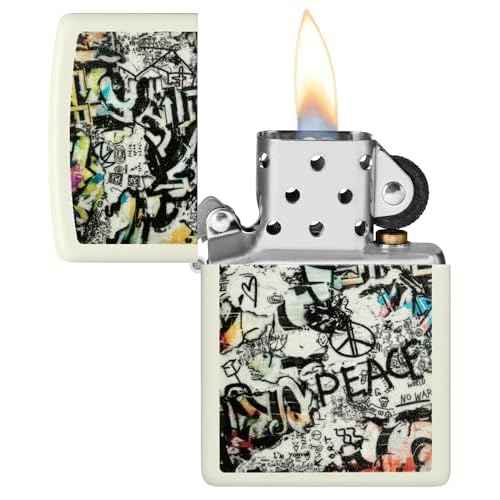 Zippo Street Art Graffiti Glow in The Dark Pocket Lighter