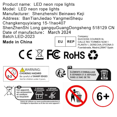 100ft Led Strip Lights,Long Smart Led Light Strips Music Sync 5050 RGB Color Changing Rope Lights,Bluetooth APP/IR Remote/...