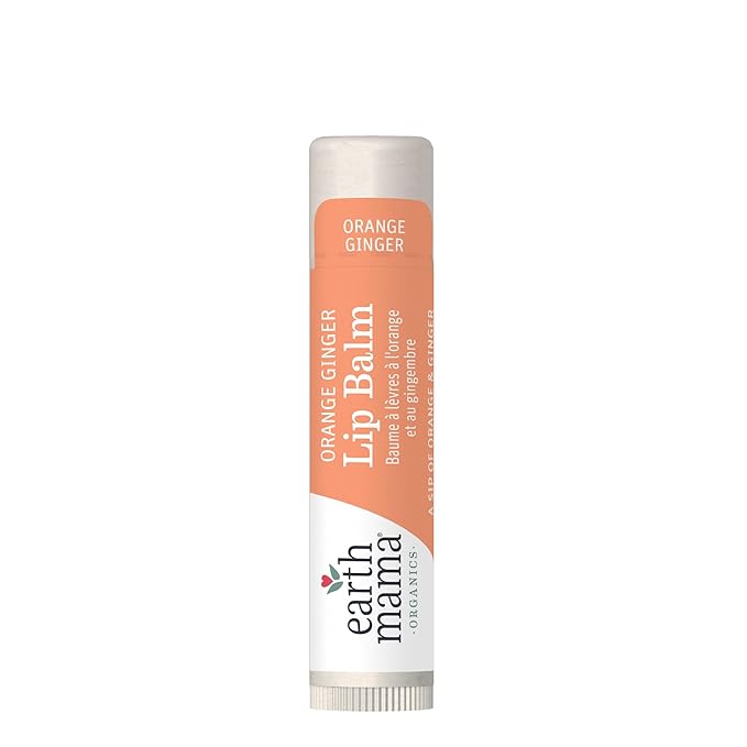 Earth Mama Lip Balm Variety Pack | Quadruplets 4 Pack | Lavender Meringue, Mint Herbal, Coconut Smoothie & Orange Ginger | Soothing & Hydrating Lip Moisturizer | Pregnancy Safe