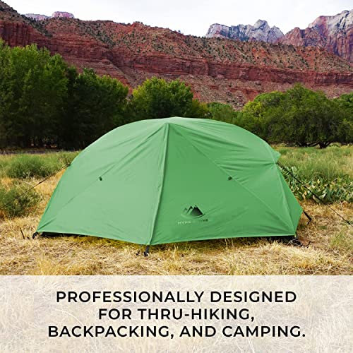 Hyke & Byke Zion Hiking & Backpacking Tent - 3 Season Ultralight, Waterproof Tent for Camping w/Rain Fly and Footprint - 1...
