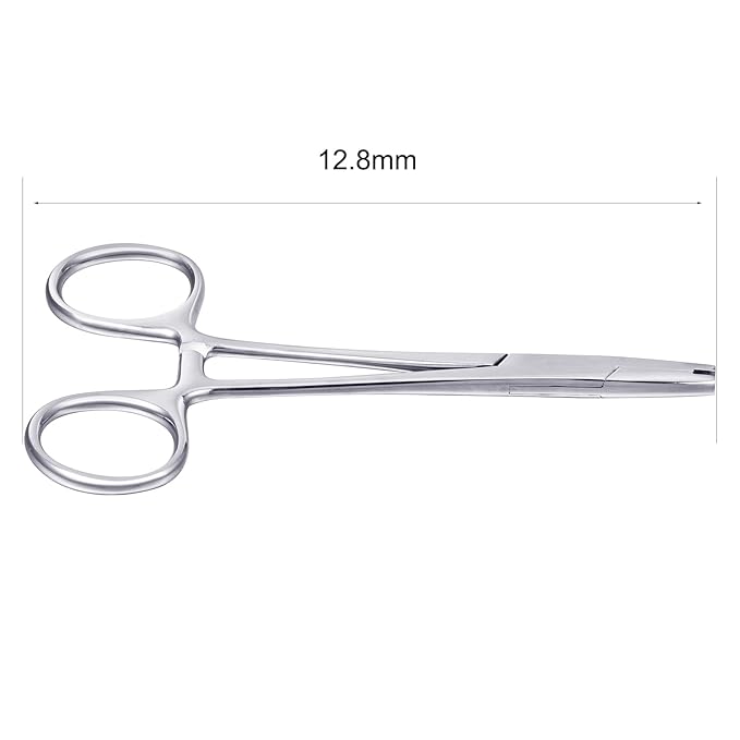 DJCIW 3mm Jaw Piercing Ball Removal Tool,Stainless Steel Dermal Anchor Forceps for Dermal Tops Unscrew or Screw Ball Pliers for Nose Septum Earrings Lip Ring