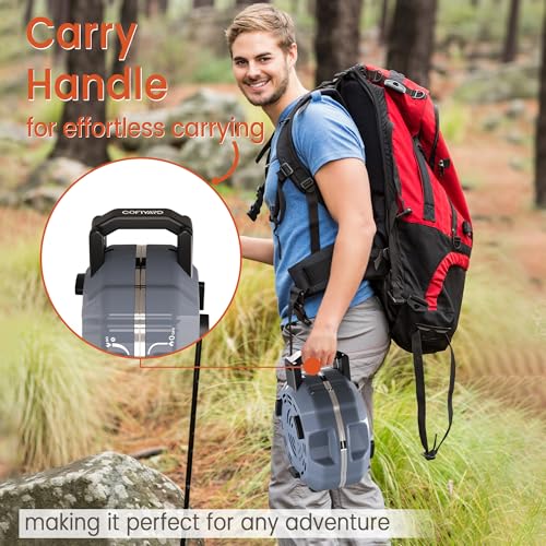 Cofiyard 20,000 BTUs 2 Burner Propane Camping Stove, Portable Folding Camp Stove with Adjustable Burners, Built-in Ignitio...