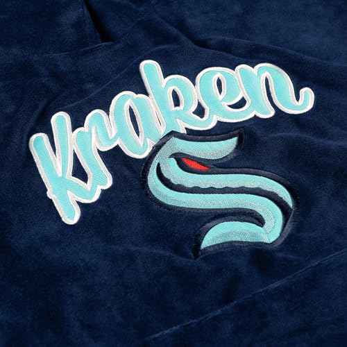 FOCO Women's NHL Team Logo Fashion Velour Hooded Sweatshirt