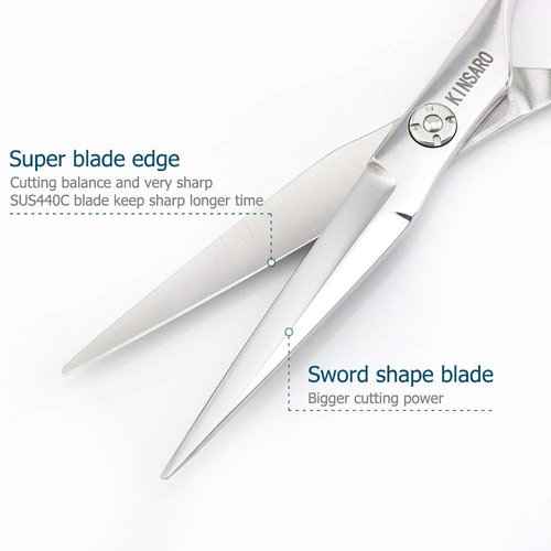 6 INCH Hair Cutting Scissors and 6 INCH Hair Thinning Scissors Barber Shears 440C Kinsaro