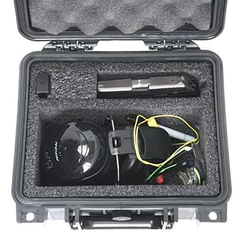Case Club 1 Pistol & Accessory Pre-Cut Waterproof Case with & Silica Gel to Help Prevent Gun Rust