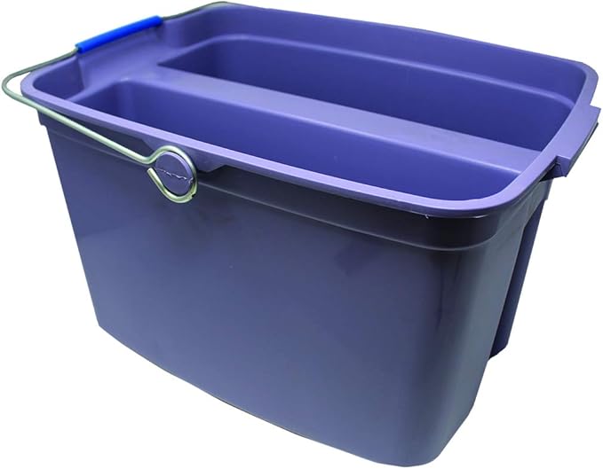 Light Purple Cleaning Caddy Bucket with Handle 2 Section