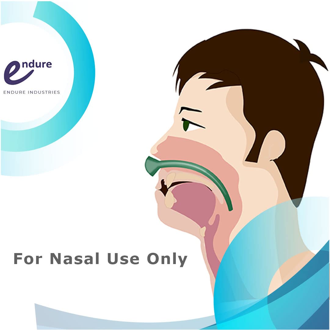Endure Ind Nasopharyngeal Airway with Lubricating Jelly 6.5 mm, Pack of 10 NPA, 26 FR
