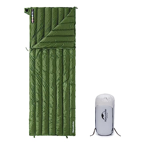 Naturehike Ultralight Backpacking RDS Down Sleeping Bag for Adults, 650 Fill Power Sleeping Bag for 42/52℉, 20oz Compact L...