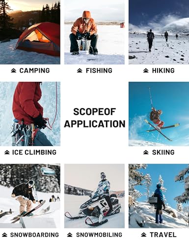 TACVASEN Men's Winter Work Pants Fleece Lined Tactical Snow Ski Pant Waterproof Insulated Cargo Hiking Trousers 9 Pocket