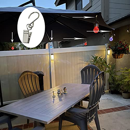 GuangTouL Party Light Hanger Outdoor Lights Clips for Home, Patio Party Supplies and Edison String Lights Outdoor Hooks Co...