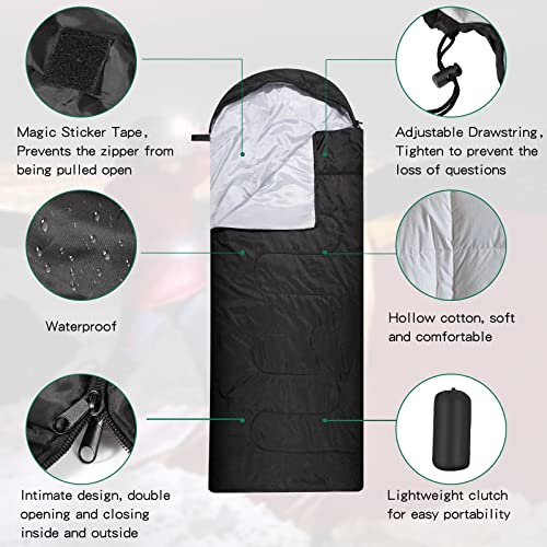 Tudomro 16 Pack Winter Camping Sleeping Bags Bulk for Homeless Adults Cold Weather Lightweight Waterproof Compact Backpack...