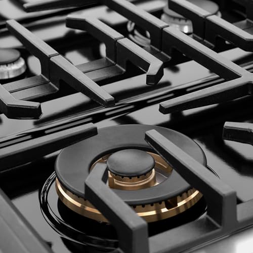 ZLINE 48 in. 6.7 cu. ft. Paramount Double Oven Dual Fuel Range with 8 Burner Gas Cooktop in Satin Stainless Steel with Whi...
