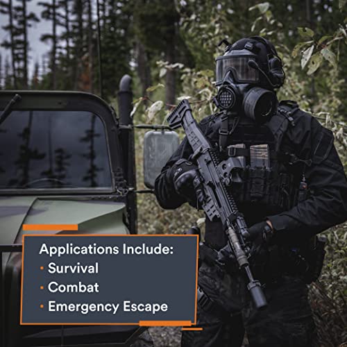 MIRA SAFETY CM-8M Full-Face CBRN Gas Mask W/Canteen - Reusable Survival Nuclear Chemical Respirator for Prepper Gear and S...