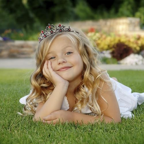 Vovii Tiaras for Girls Princess Crown Headband Birthday Queen Colorful Rhinestone Shiny Multicolor Tiara for Women Princes...