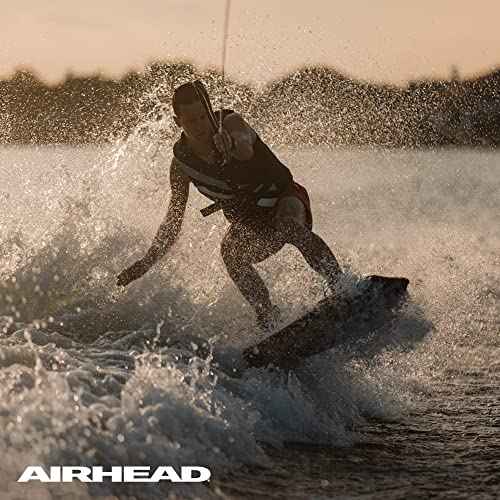 Airhead Dyneema Flat Line Wakeboard Rope, 4 Sections, 70-Feet, Green